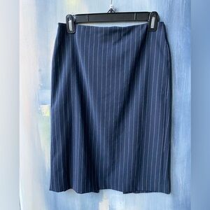 Vintage Victoria's Secret Navy Striped Pencil Mini Skirt Size 2